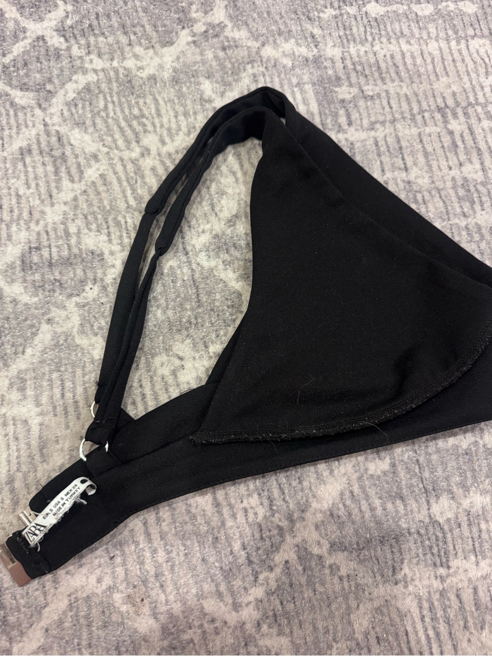 Zara Black Triangle Bra Top